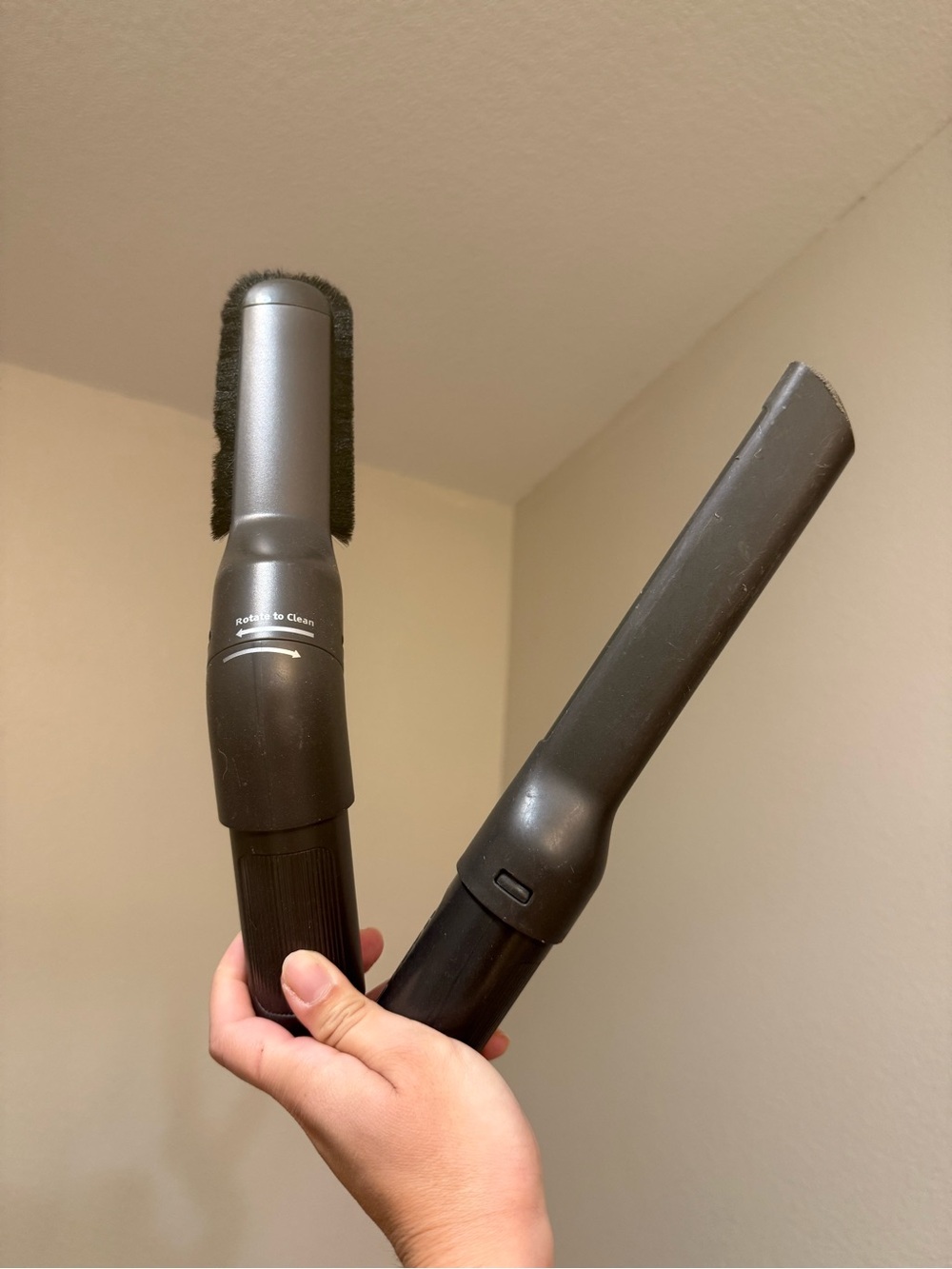 Shark Grey Black Vacuum Attachment Set Crevice & Brush Tools